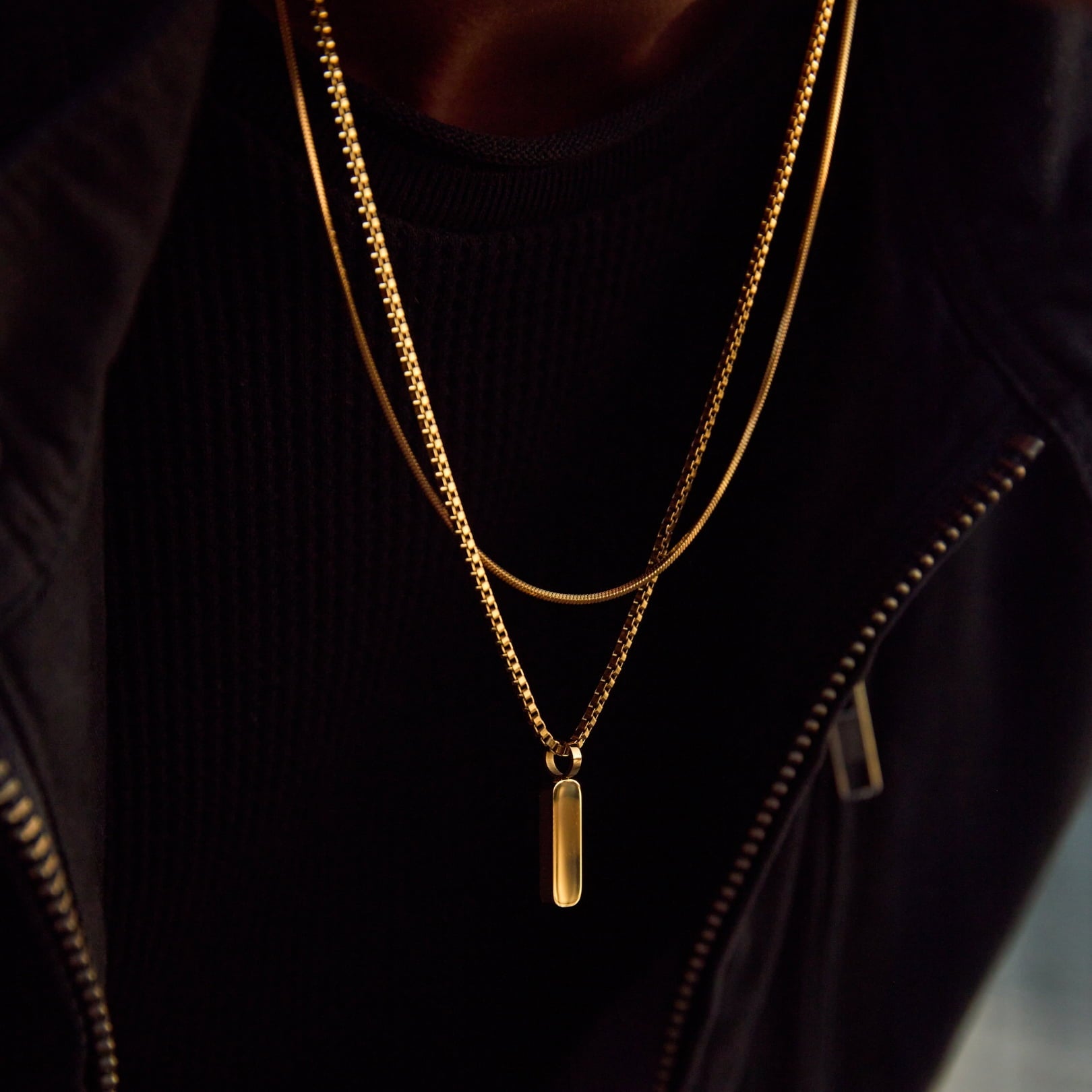 Minimal Pendant Necklace Duo - Image 12